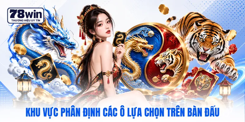 Khu vực phân định các ô lựa chọn trên bàn đấu Khu vực phân định các ô lựa chọn trên bàn đấu