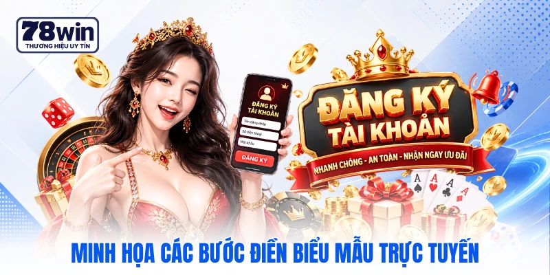 Minh họa các bước điền biểu mẫu trực tuyến Minh họa các bước điền biểu mẫu trực tuyến