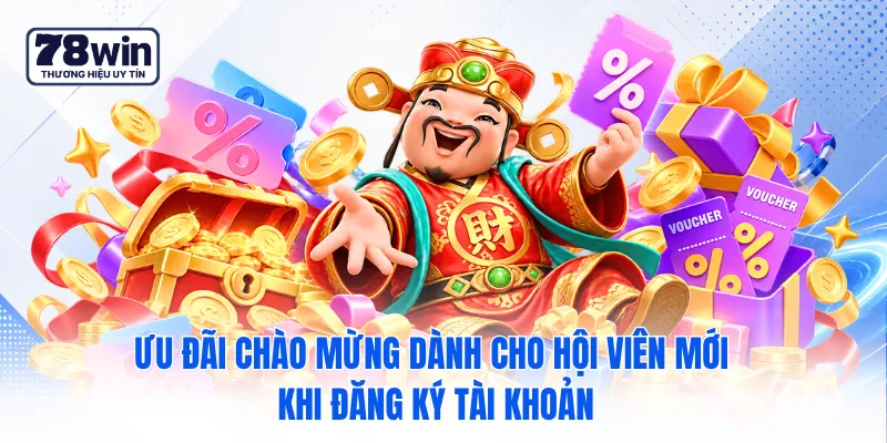 Ưu đãi chào mừng dành cho hội viên mới khi đăng ký tài khoản Ưu đãi chào mừng dành cho hội viên mới khi đăng ký tài khoản
